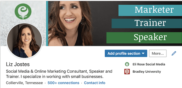 Updated linkedin profile